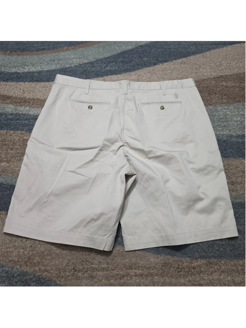 Polo Ralph Lauren Chino Shorts Mens 40 Beige Khaki Relaxed Fit Casual